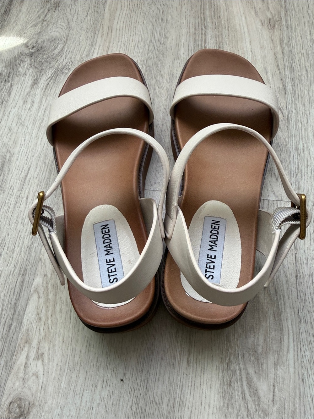 NWOT Steve Madden Platform Slingback Sandals - Picture 3 of 4